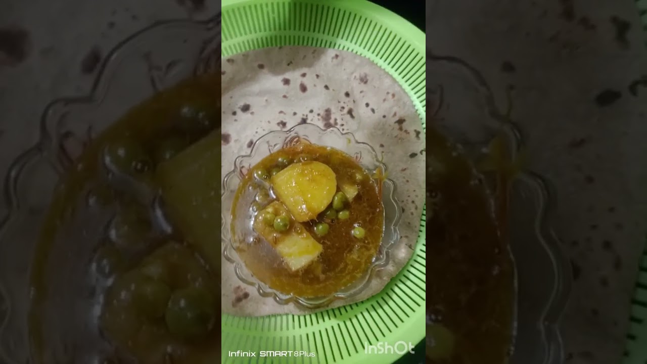 Aalu matar roti please subscribe and like