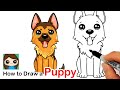 How to Draw a German Shepherd Puppy Easy