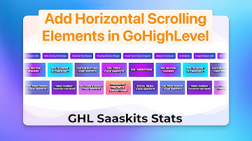 How to Add Infinite Horizontal Scrolling Elements in GoHighLevel Pages