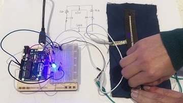 eTextile Toggle Zip - Arduino Led Digital Switch