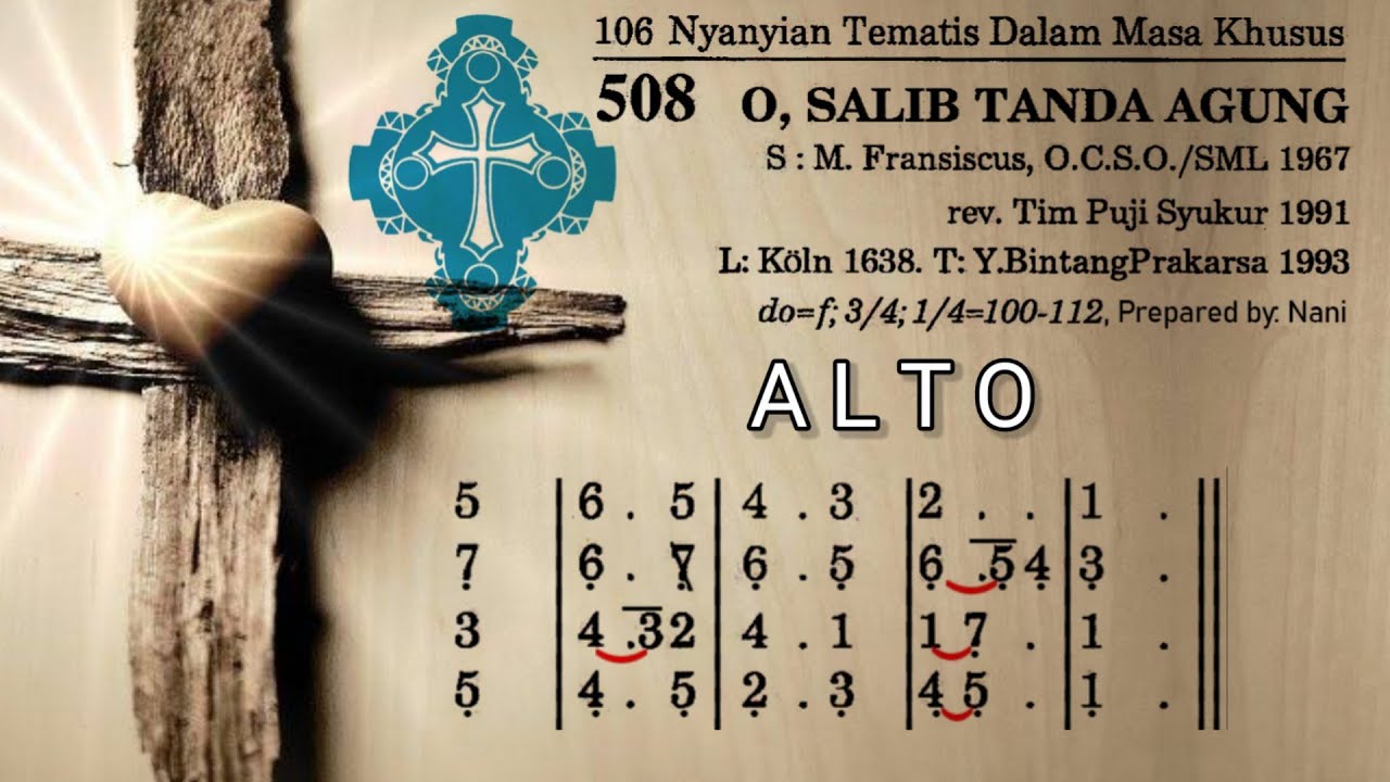 O Salib Tanda Agung (PS 508 - ALTO)