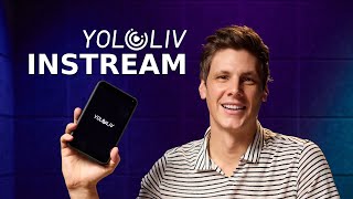 Yololiv Instream demo to Instagram and TikTok vertical 9:16 livestream on DJF Live E41