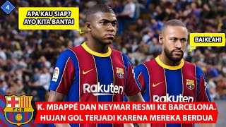 SEMAKIN MENGGILA! BARCELONA DATANGKAN NEYMAR DAN MBAPPÉ, SKILL DEWA DAN HUJAN GOL TERJADI! (4)