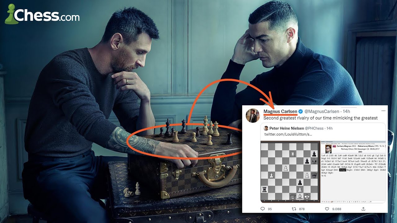 RONALDO vs. MESSI 🔥 La partida de AJEDREZ que hace ARDER las REDES - Chess  Chest