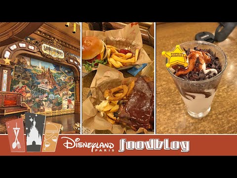 Lucky Nugget Saloon ribs & hamburger with ice cream at Disneyland Paris 2022