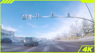 Bright Winter Day Drive Through Highlands Ranch Streets
