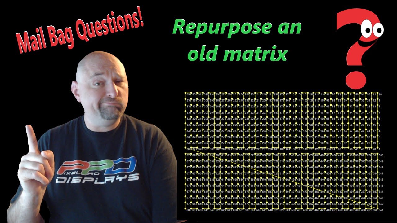 New Use for an Old Matrix xLights Custom Model Setup YouTube