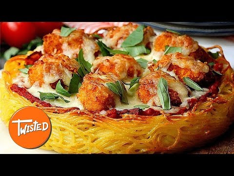 Chicken Parmesan Spaghetti Pie Recipe  Shareable Meals  Epic Pasta Recipes  Twisted