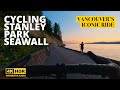 Sunset ASMR Cycling: Stanley Park Seawall [HDR 4K 60fps Immersive Audio]