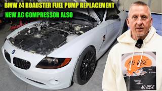 BMW e85 Z4 AC COMPRESSOR INSTALL, AND NEW FUEL PUMP🔥🔥💪