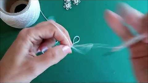 Tatting, How to attach a chain to a long picot