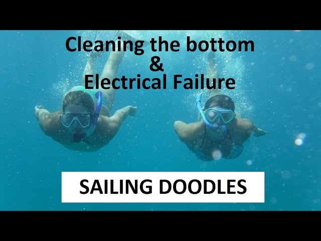 Girls Clean the hull & an Electrical Failure – Boat Maintenance Monday