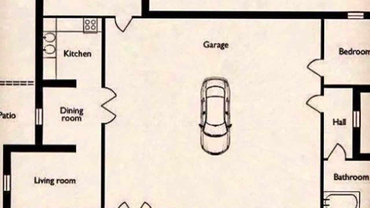 Small Home with a Big Garage (Floor Plan) YouTube