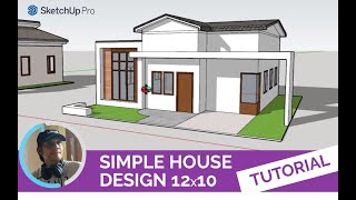 Simple House Design 12x10 | Sketchup Tutorial