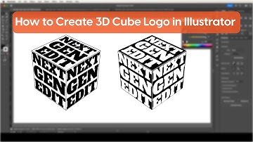 How to Create 3D Cube Logo in Illustrator - 2025