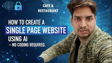 Create single page Café/Restaurant Website in 10 Minutes - AI Magic No Coding Needed