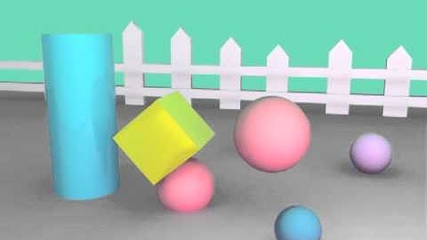 Physically based animation demo