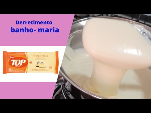 Vídeo: Ao derreter chocolate branco?