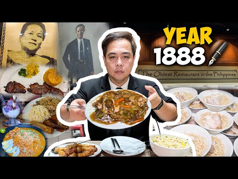 OLDEST RESTAURANTS in MANILA Philippines Jose Rizal ATE HERE