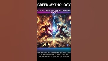 Greek mythology PART1 - Chaos and the Birth of the Universe  #shortsvideo #history #shorts