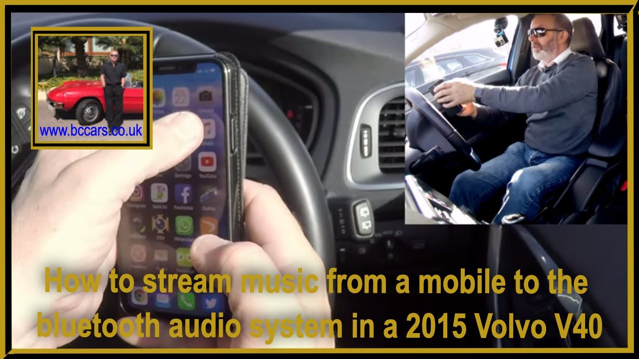 How to stream music from a mobile to the bluetooth audio system in a