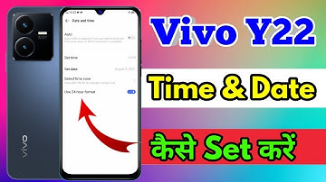 vivo y22 time setting, vivo y22 display time setting