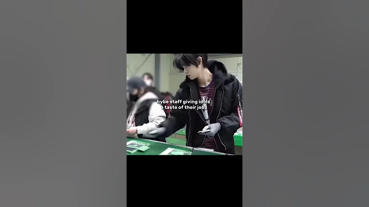 Hybe staffs giving idols a taste of their own jobs😭😭 #txt #enhypen #bnd #hybe #shorts