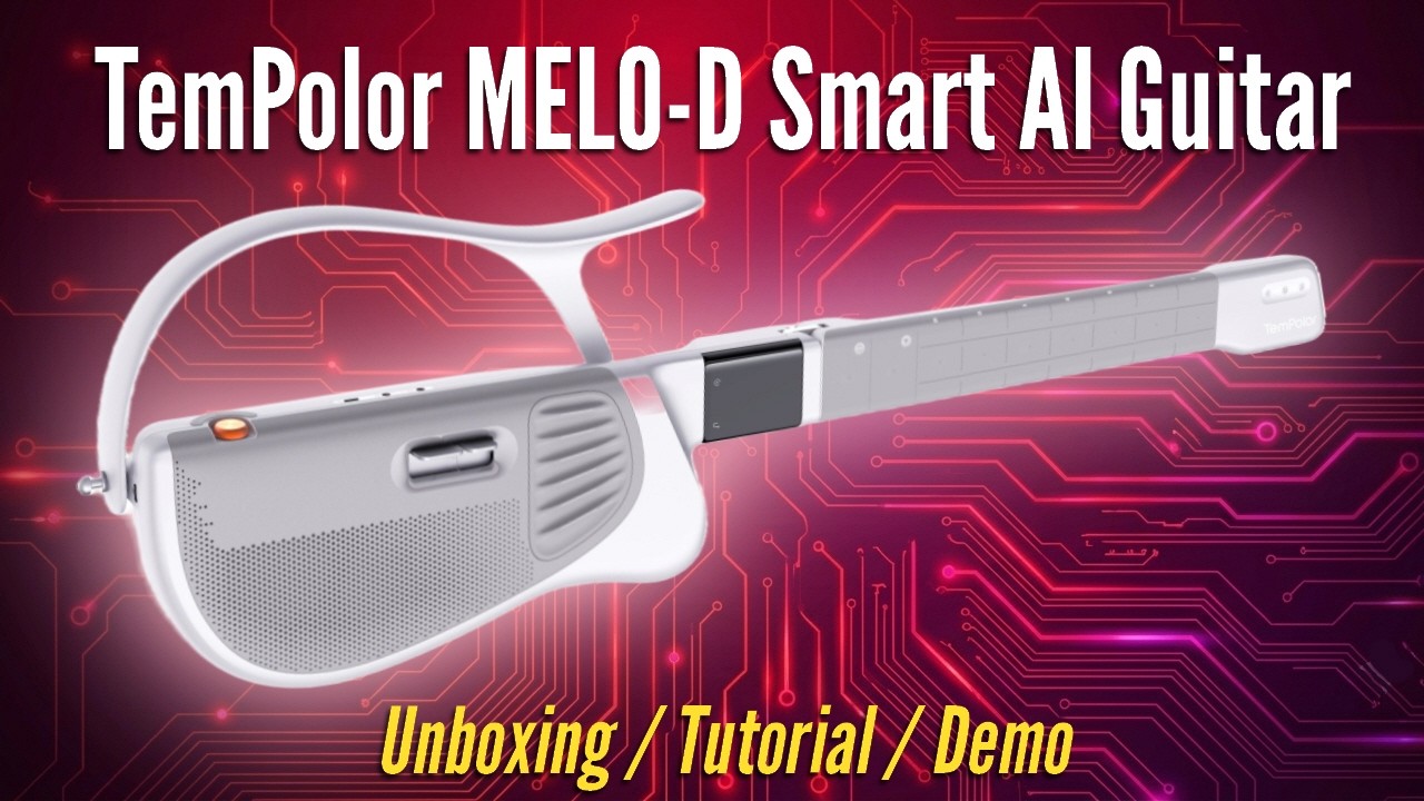 TemPolor MELO-D Smart AI Generative Guitar | Unboxing / Tutorial / Demo