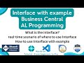 Interface in business central  business central tutorial with example  goms tech talks tutorials