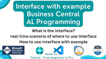 interface in business central  business central tutorial with example | goms tech talks tutorials