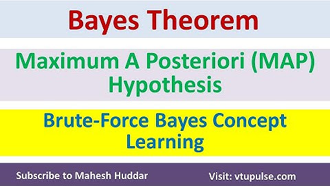 Naive Bayes Theorem | Maximum A Posteriori Hypothesis | MAP Brute Force Algorithm by Mahesh Huddar