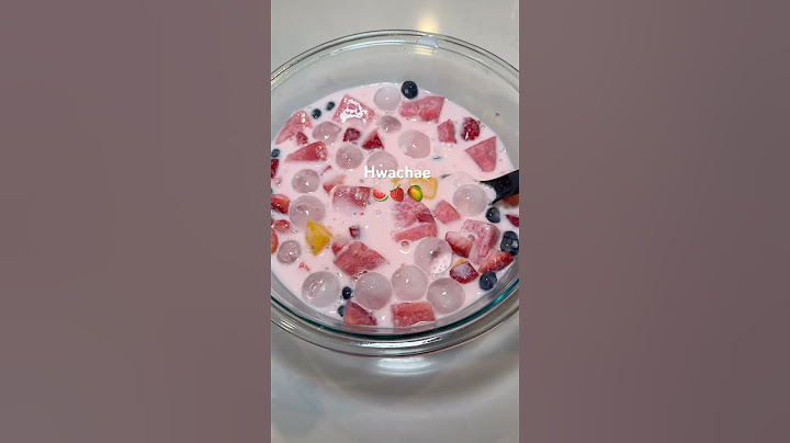 Hwachae 🍉🍓🥭 have you tried hwachae? It’s one of my favorite summer treats #hwachae #summerdessert