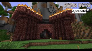 ASMR | Fixing the 🔥 Nether Towers 🔥 / Minecraft Beta Ep. 45 | Whisper Ramble + Keyboard Sounds ⌨️⛏️