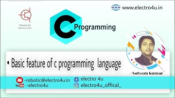 🔥Basic features of c programming language By Saytam Kumar | c programming  (ES-02)