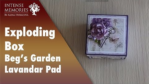 194 -  Lavander exploding box with a pyramid