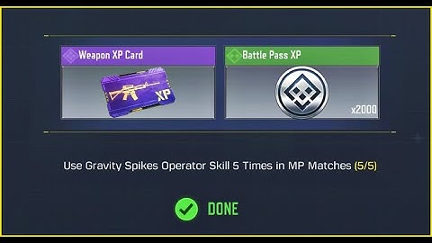 Use Gravity Spikes Operator Skill 5 Times in MP Matches in CALL OF DUTY MOBILE