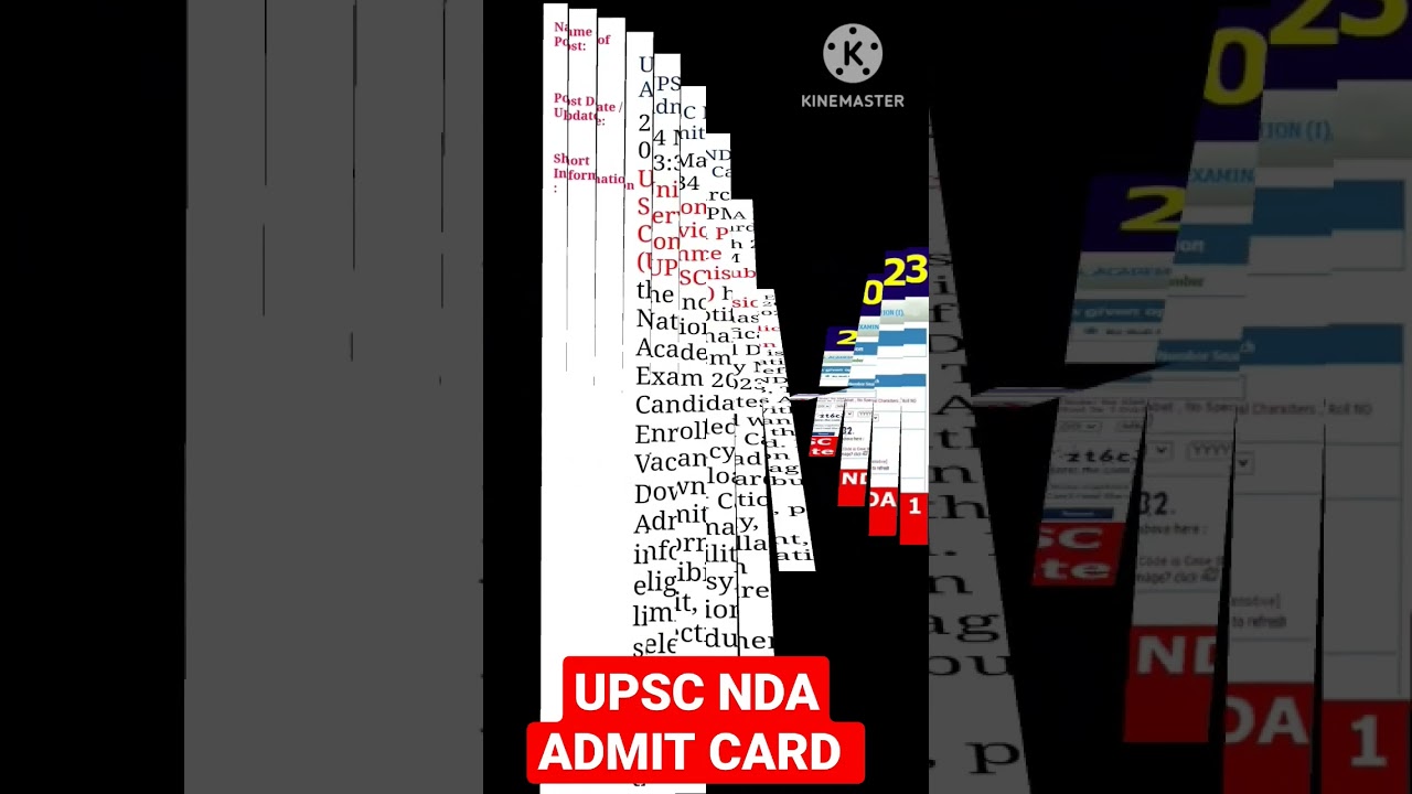 UPSC NDA 1 Admit Card 2023 Kaise Download Kare | UPSC CDS 1 Admit Card 2023 | NDA 1 Admit Card 2023