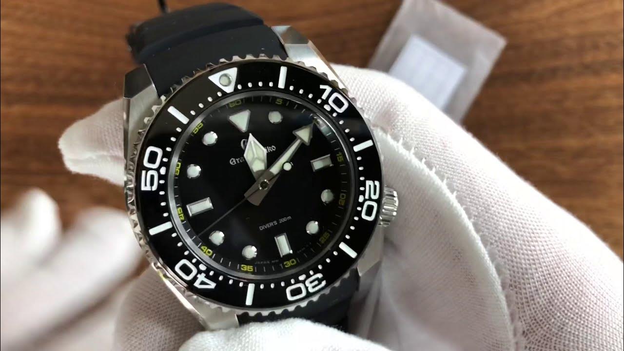 GS SBGX335 9F quartz diver on Fitted Rubber strap (from the Prospex LX  SNR029) - YouTube