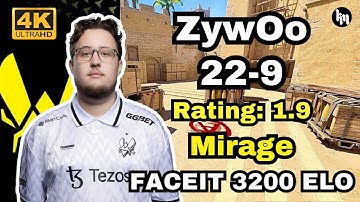 ZywOo (22-9) FACEIT 5-Stack (mirage) | Feb 3, 2025 | CS2 POV/demo