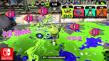 Nintendo Splatoon 2 Full Swim Speed Up Sploosh-o-matic Rainmaker Gameplay Ranking Switch