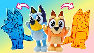 Bluey and Bingo Make DIY Colorful Bluey Sand Art | Crafts For Kids