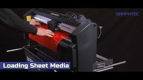 How to load sheet media on the Graphtec FC8600