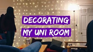 DECORATING MY UNIVERSITY ROOM TIME-LAPSE | viola helen