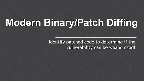 Modern Windows Binary Patch Diffing!