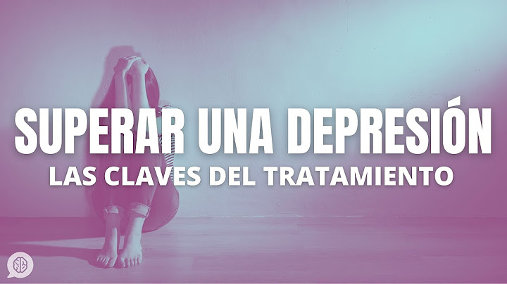 Superar una depresión