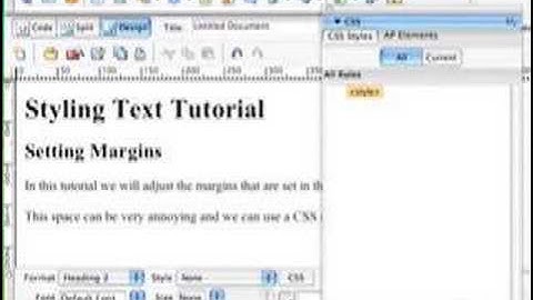Styling Text With CSS