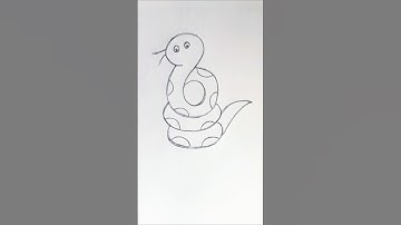 How To Draw Snake In A Easy Method🐍🐍#art#drawing#viral#trending#subscribe#support#views#video#snake