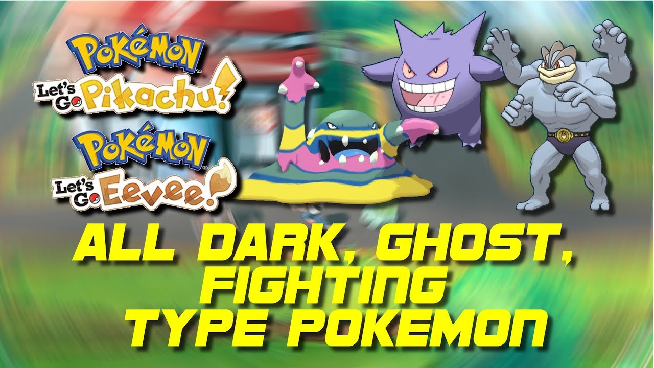 all ghost fighting pokemon