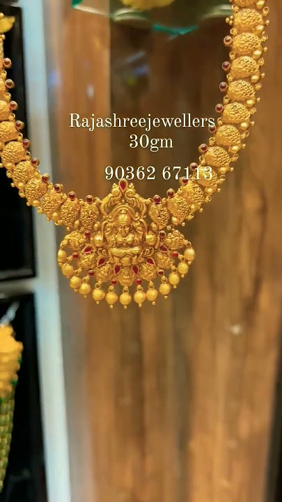 only 30 grams gold long hara design/light weight gold hara collection/fancy long chain
