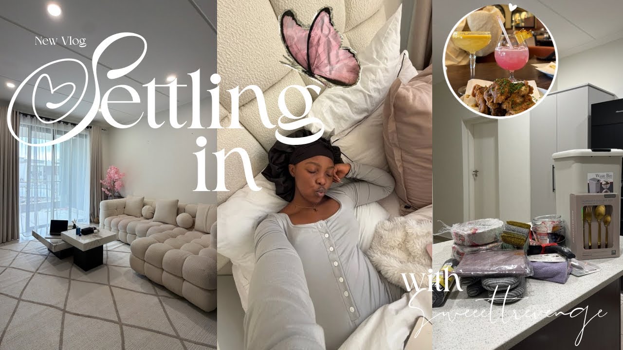VISUAL DIARY: crash out queen+ new furniture+ shopping for essentials+new rug+lunchdate+appointments